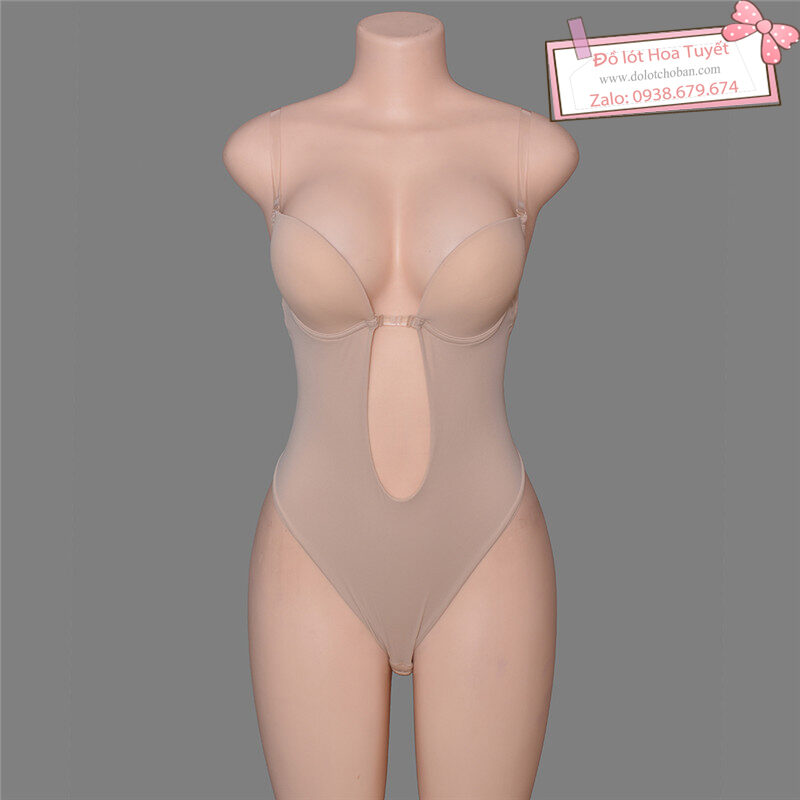 Bodysuit cho nàng mặc đầm hở lưng khoét ngực sâu -- HL11