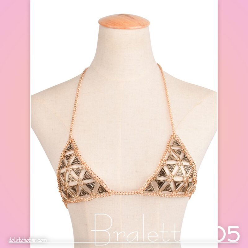 Áo lót kim loại họa tiết tam giác cho cô nàng tự tin tạo dáng-Bralette305