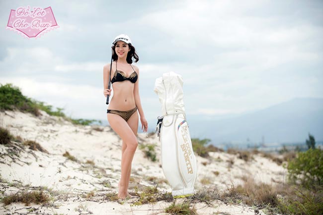 Á hoàng Golf Queen Hải Anh tươi trẻ trong bộ ảnh bikini

