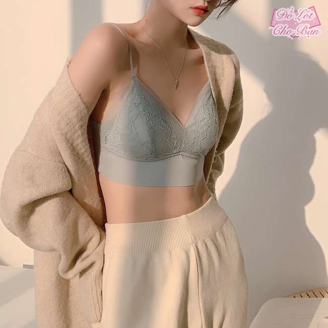 Áo Bralette Mút Mỏng Ren Cao Cấp BRA401 - Đồ Lót Hoa Tuyết